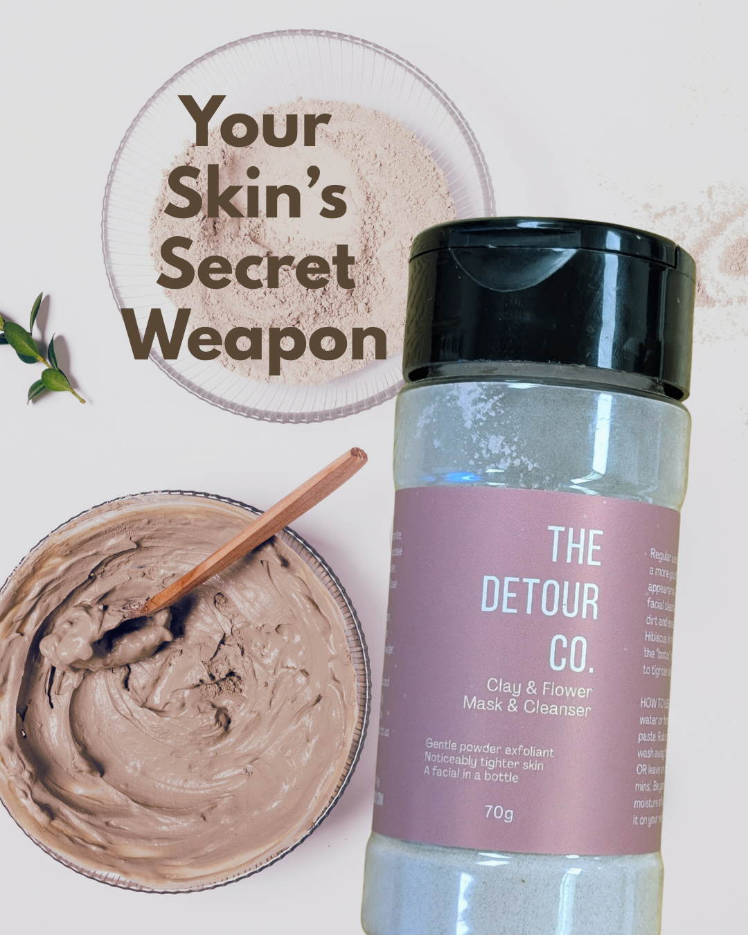 Clay Cleanser - botanical botox mask and scrub