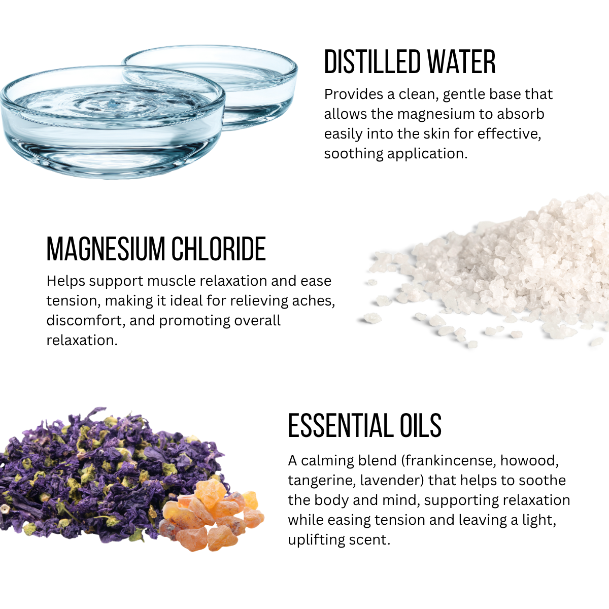 CALMING Magnesium Spray - better sleep, support digestion, minimize joint + muscle pain