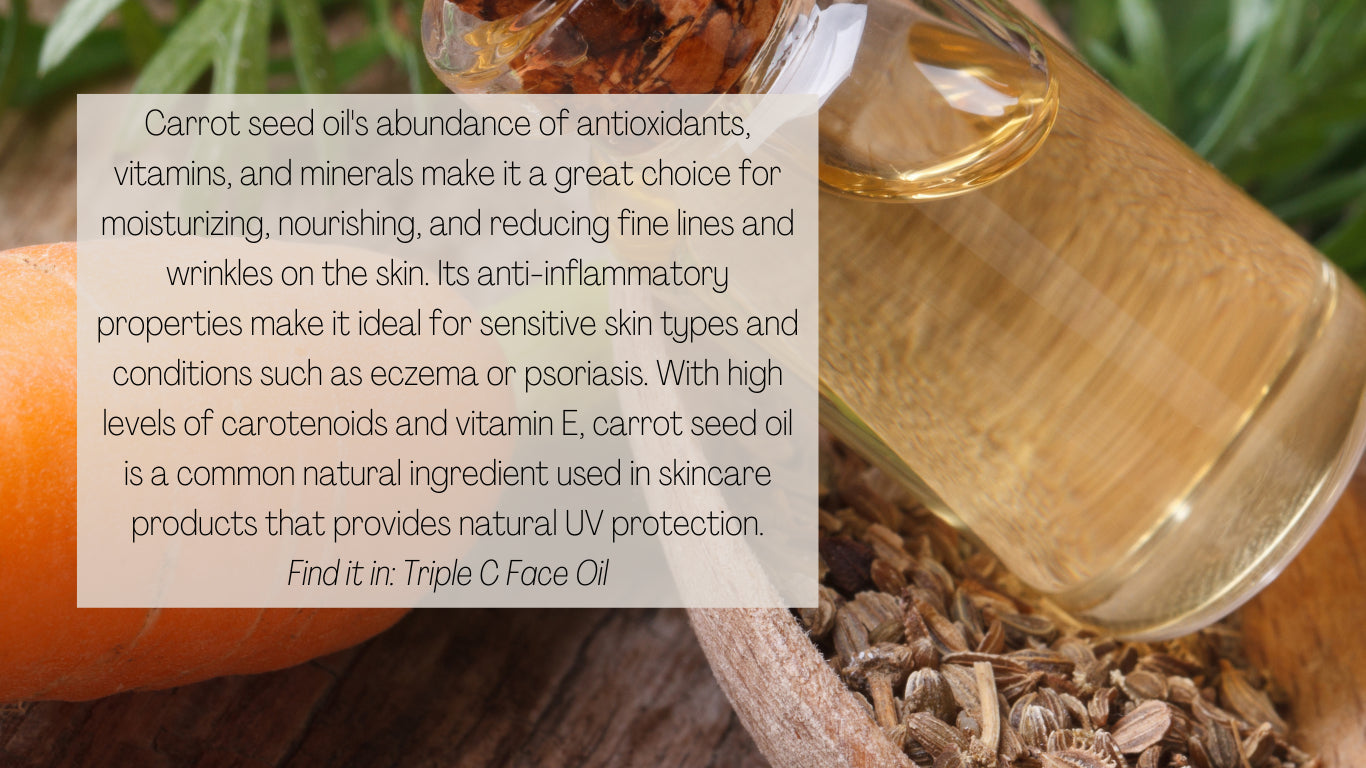 carrot seed oil for mature skin tired skin repair and renew