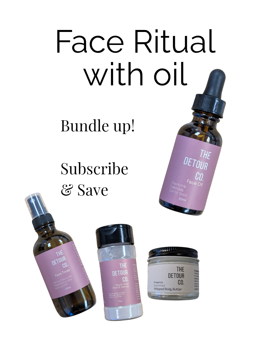 3 Step (+1) Skincare Routine – Face Oil Bundle for Radiance & Repair