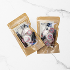 Detour Co. sample and travel set. Body Butter, Clay Cleanser, Toner, Face Oil, Face Cream.