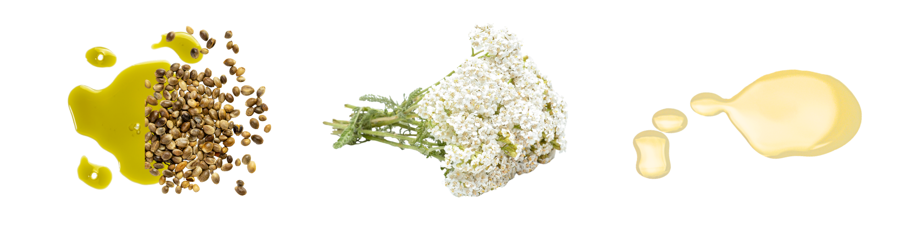 A botanical eye oil featuring yarrow to nourish the delicate under-eye area in a glass roller bottle.
Hemp seed oil, Yarrow, Botanical oils